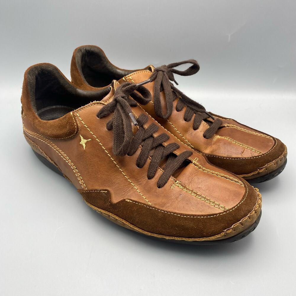 Pikolinos Fuencarral Brown Leather Men's EUR 46 US 12.5 Lace Driving Shoes Spain